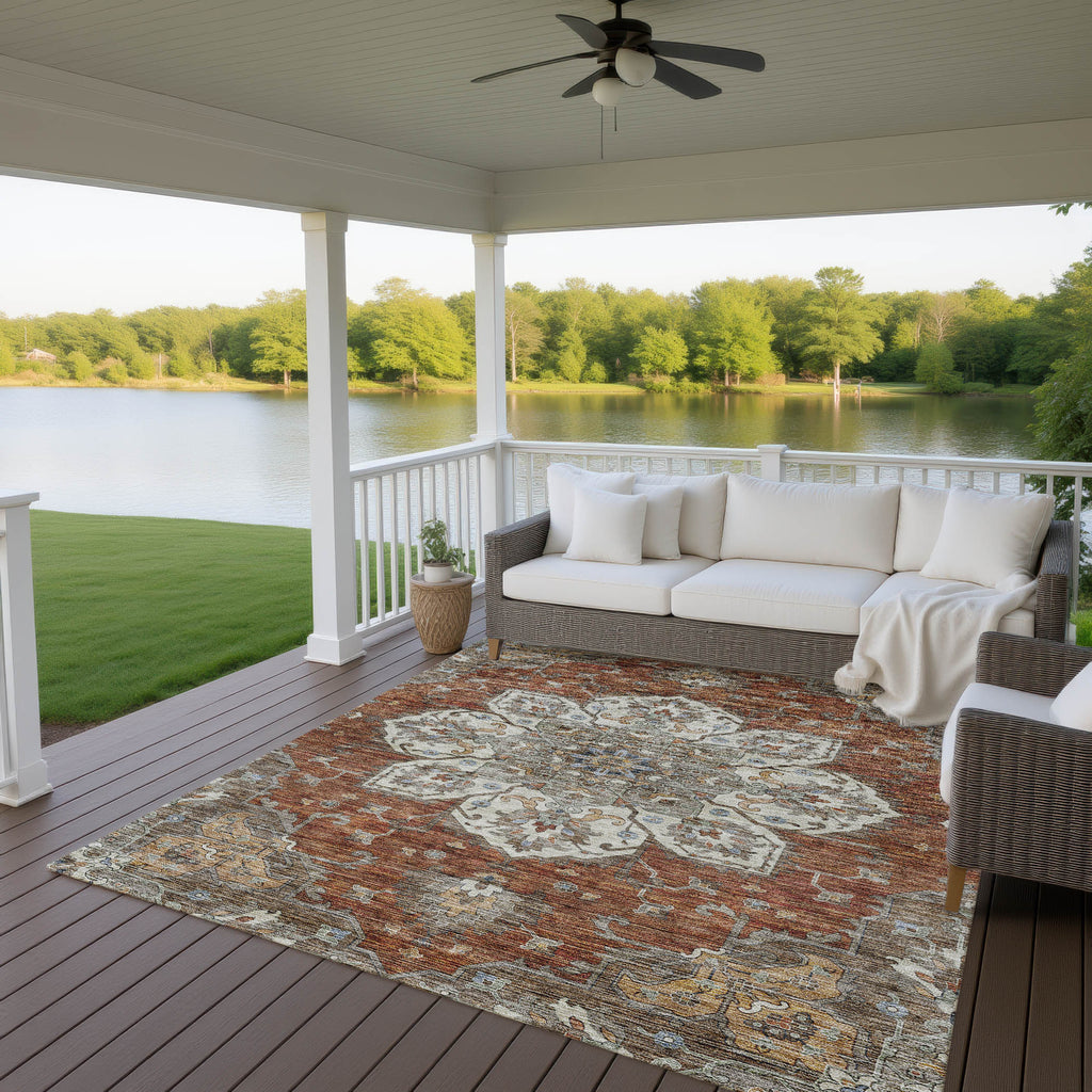 dalyn silk road sr6 paprika rug