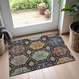dalyn silk road sr7 black rug