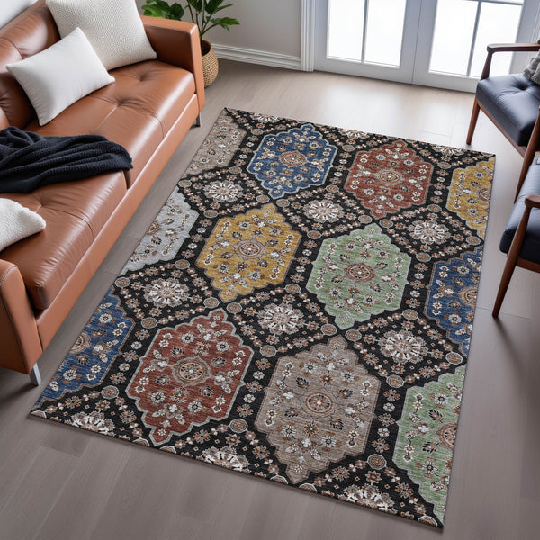 dalyn silk road sr7 black rug