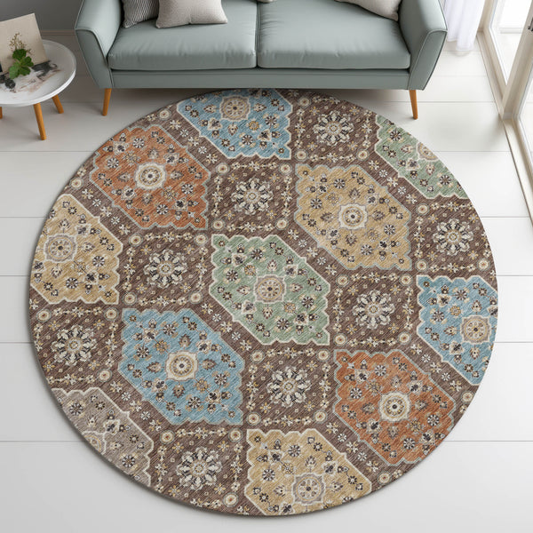 dalyn silk road sr7 chocolate rug