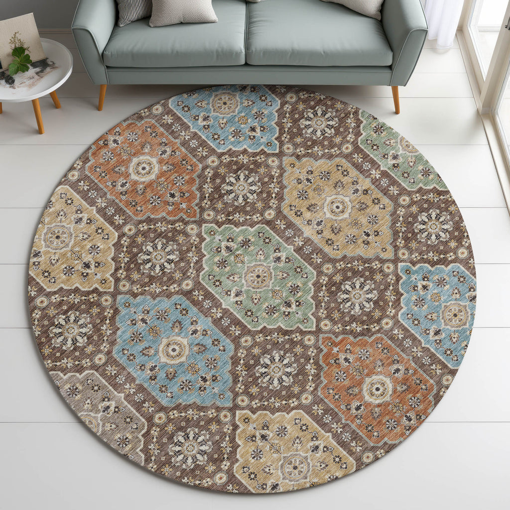 dalyn silk road sr7 chocolate rug