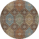 dalyn silk road sr7 chocolate rug
