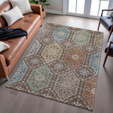 dalyn silk road sr7 chocolate rug