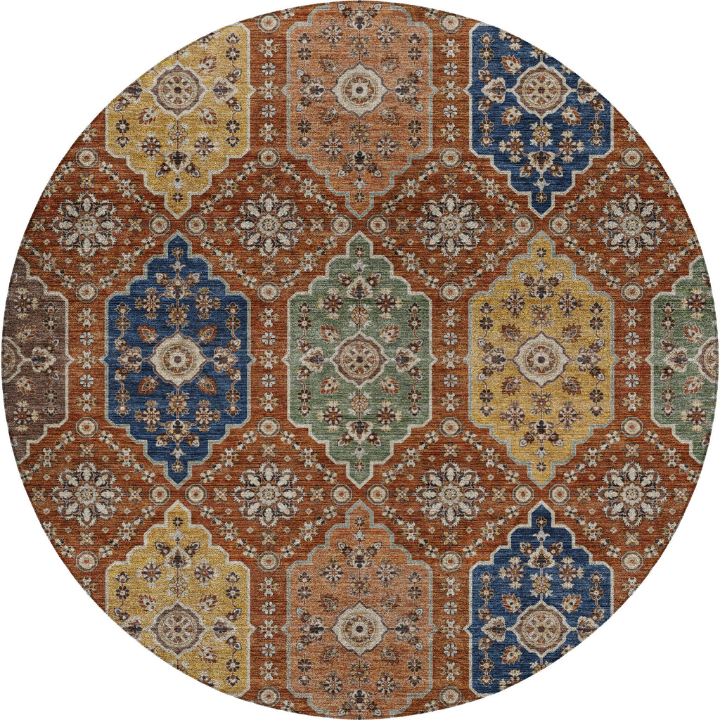dalyn silk road sr7 paprika rug