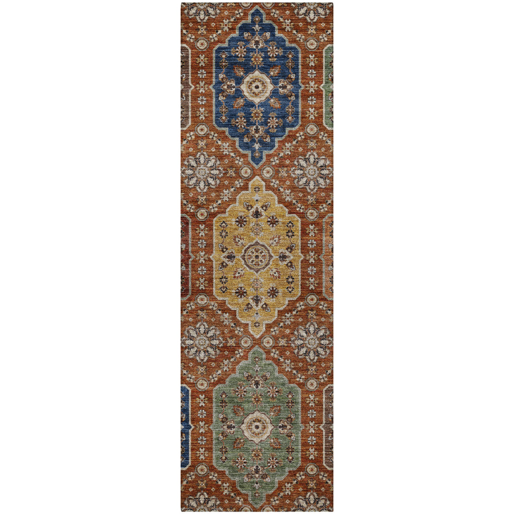dalyn silk road sr7 paprika rug