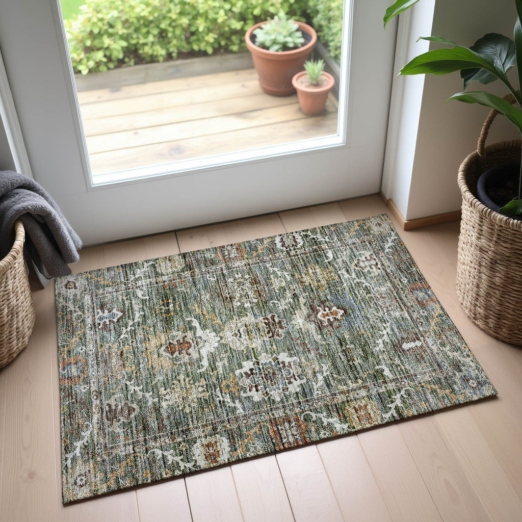 dalyn silk road sr8 basil rug