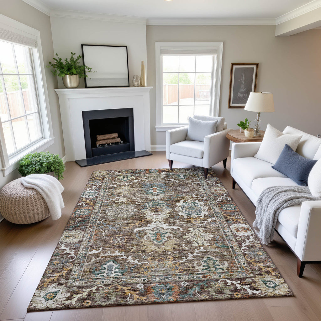 dalyn silk road sr8 chocolate rug