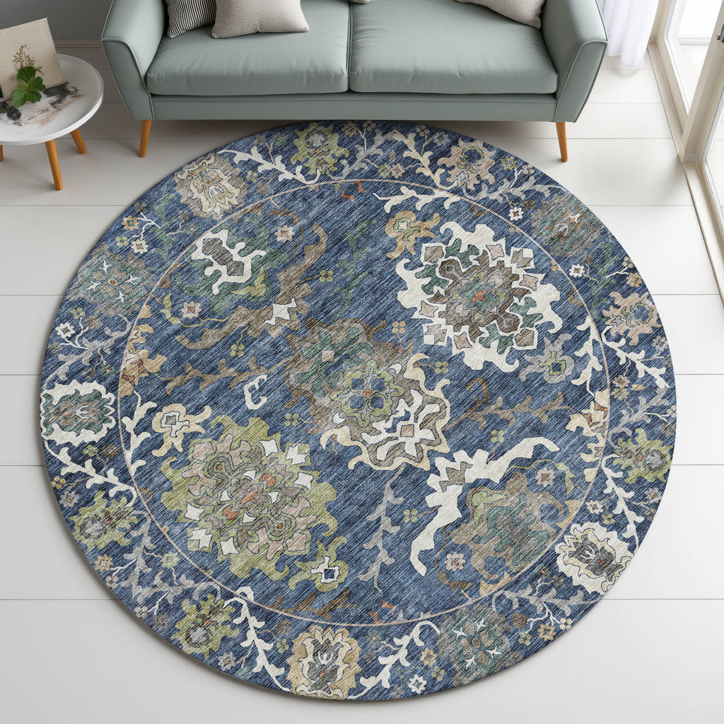 dalyn silk road sr8 navy rug