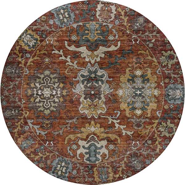 dalyn silk road sr8 paprika rug