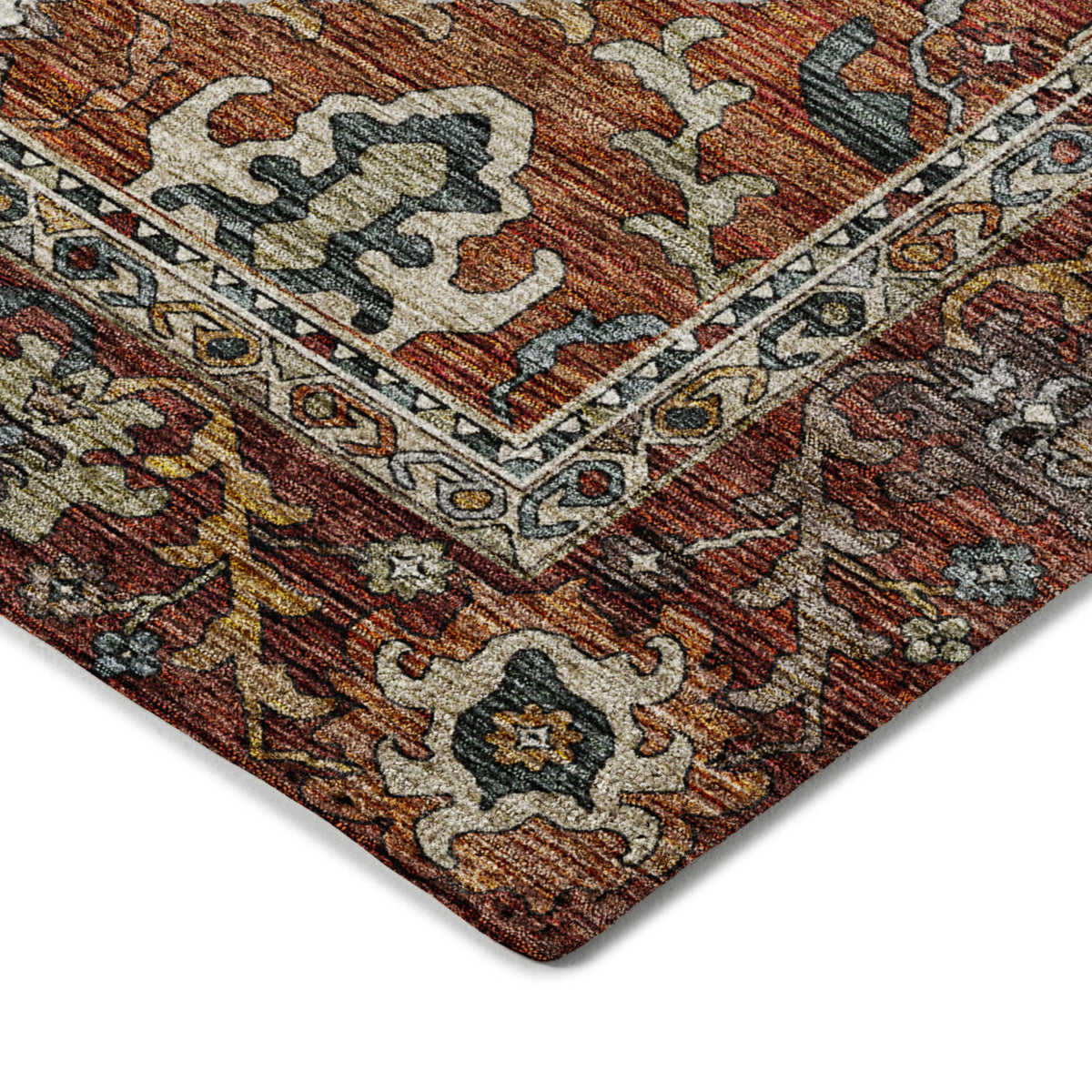dalyn silk road sr8 paprika rug