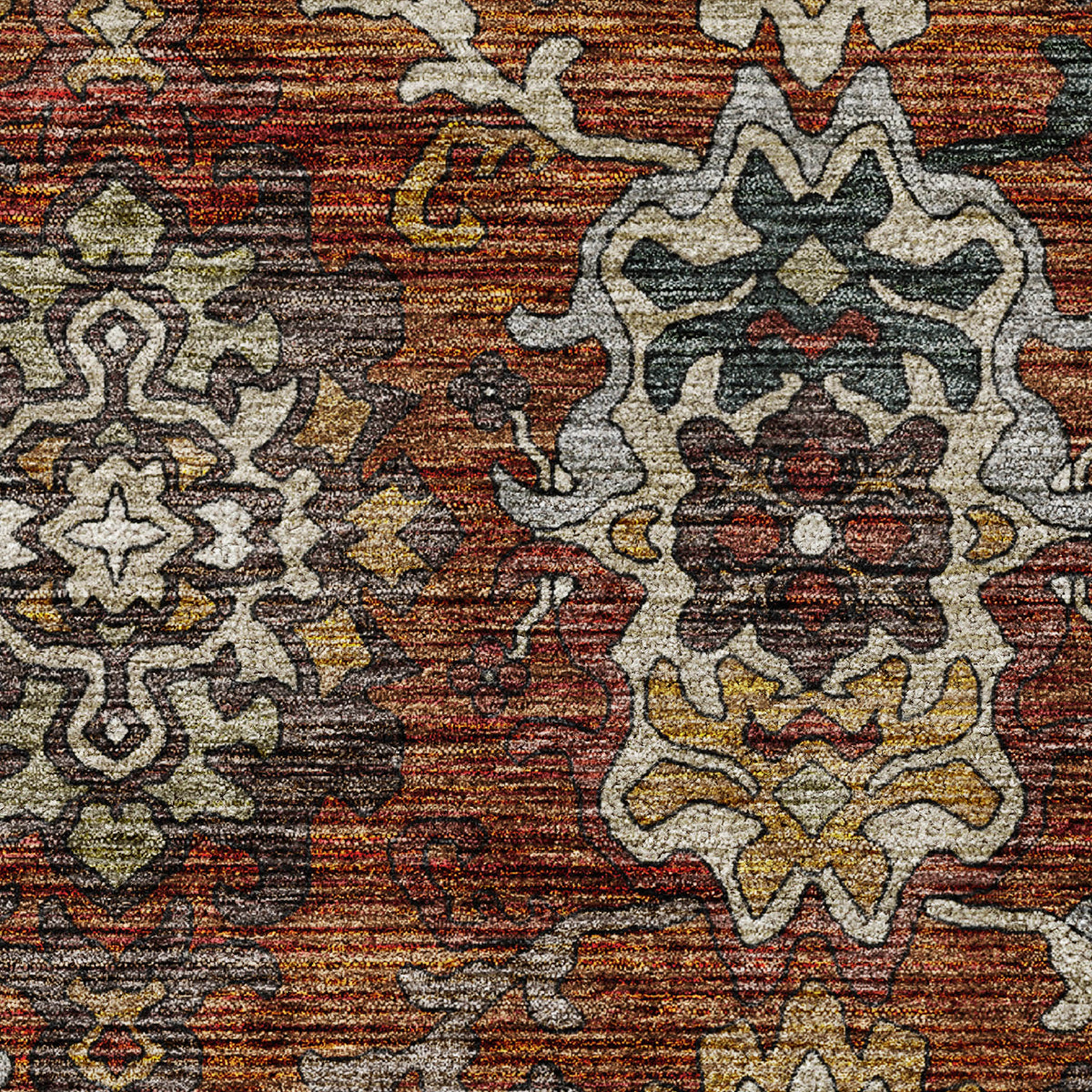 dalyn silk road sr8 paprika rug