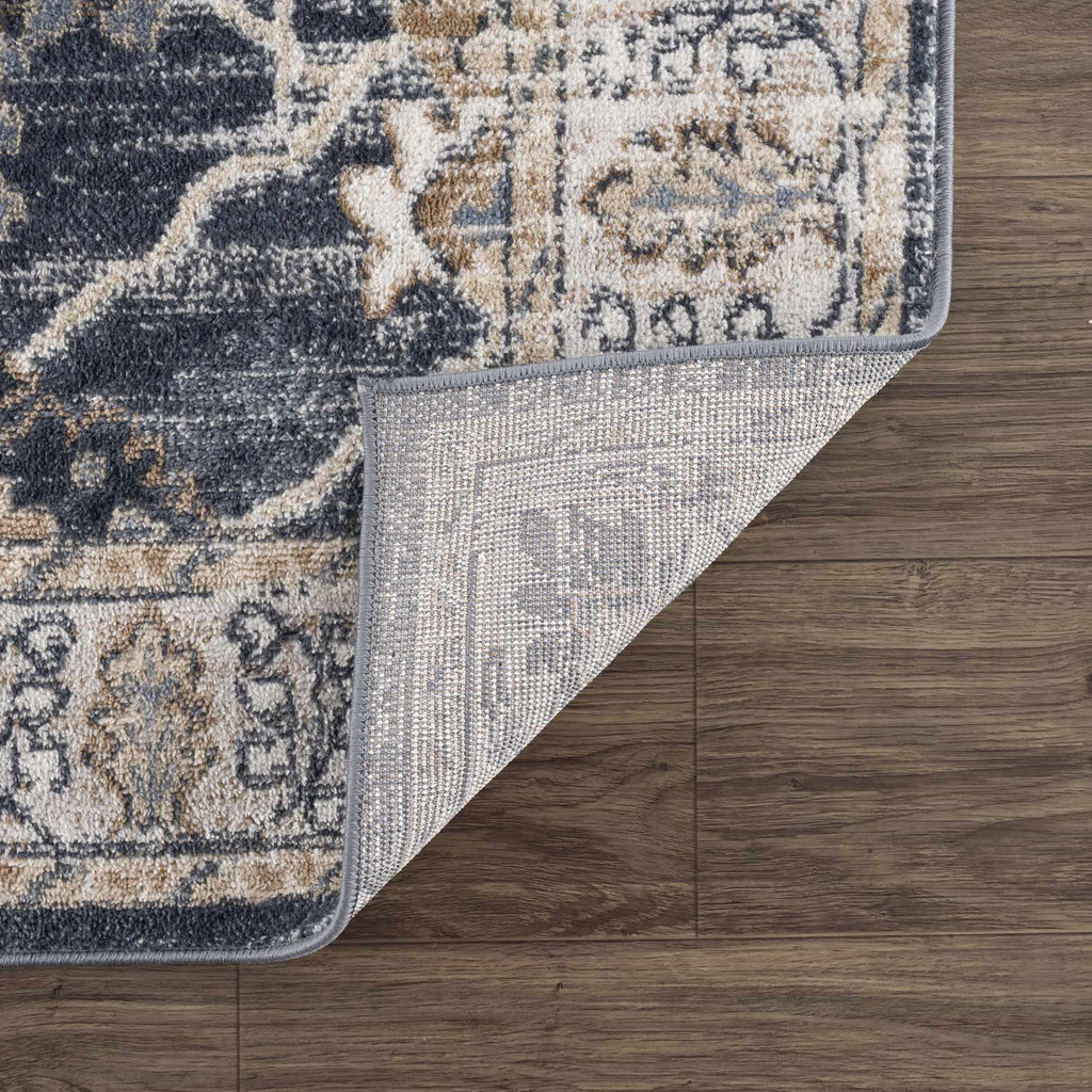 Hauteloom Scalby SCALB Denim Machine Made Polypropylene Rug