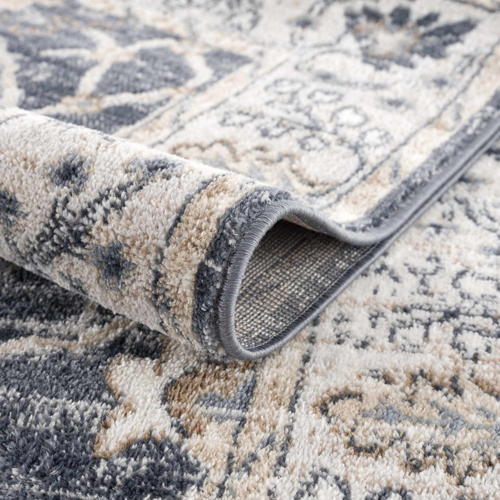 Hauteloom Scalby SCALB Denim Machine Made Polypropylene Rug