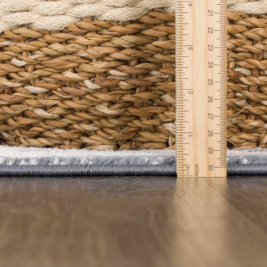 Hauteloom Scalby SCALB Denim Machine Made Polypropylene Rug