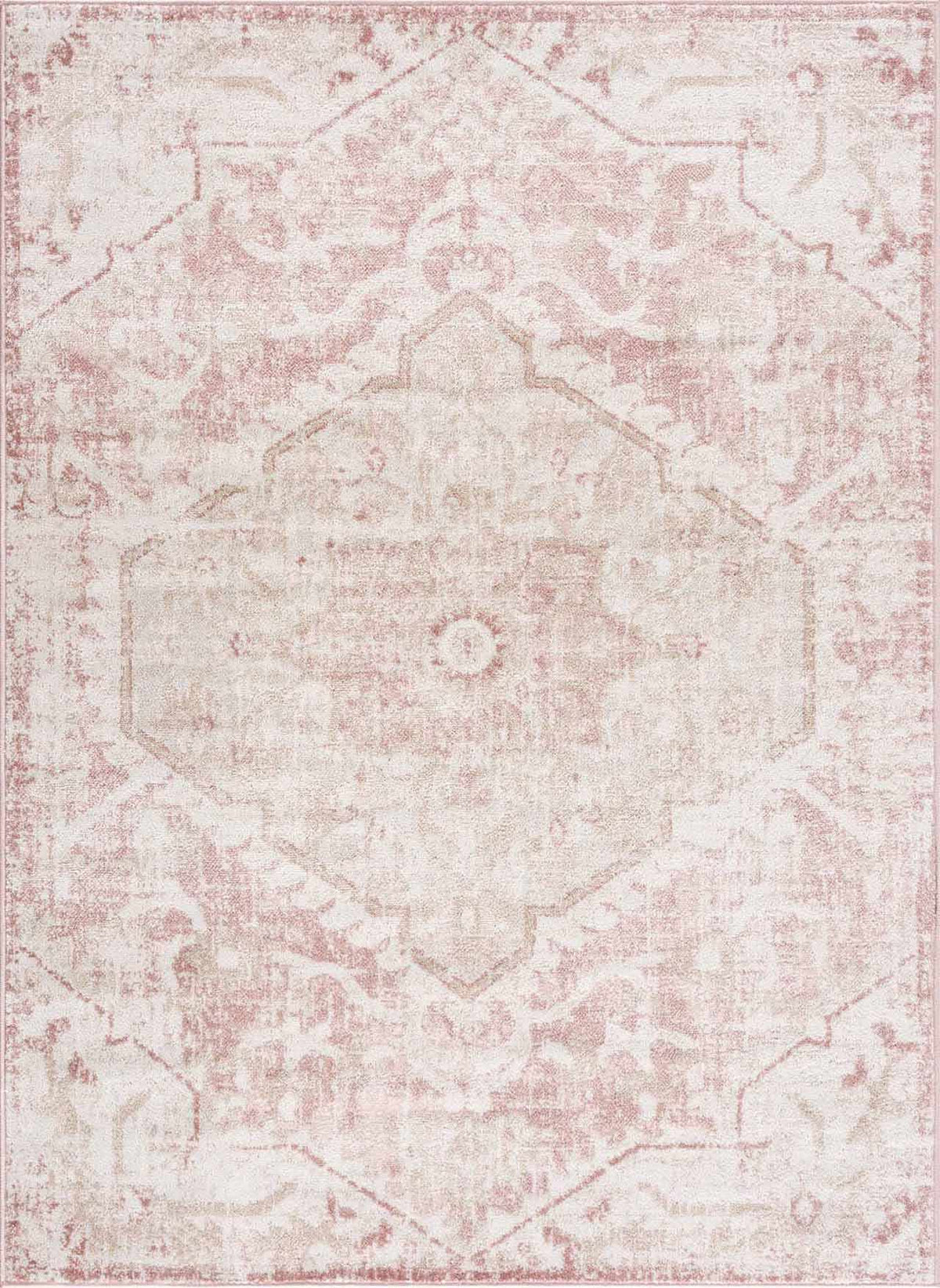 Hauteloom Leonora LNREL Cream Machine Made Polypropylene Rug