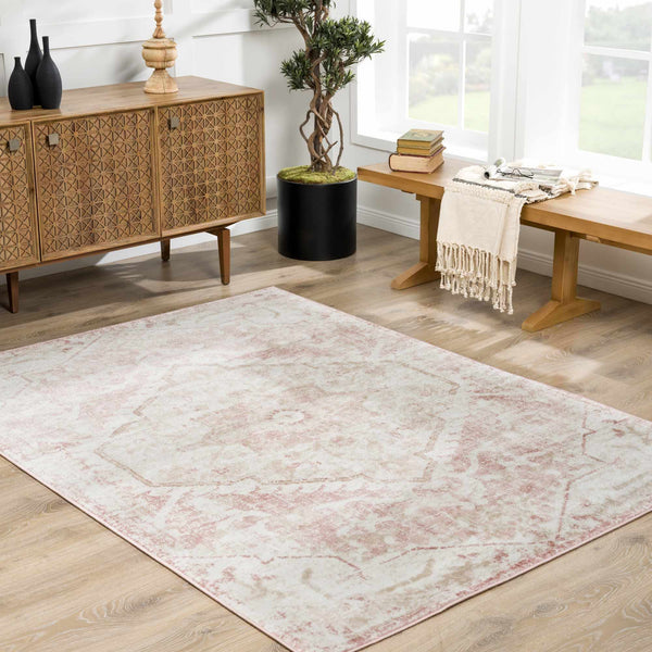 Hauteloom Leonora LNREL Cream Machine Made Polypropylene Rug