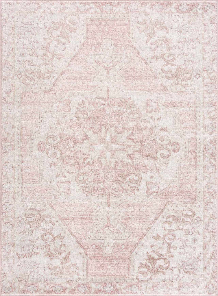 Hauteloom Snead SNEAD Pale Pink Machine Made Polypropylene Rug
