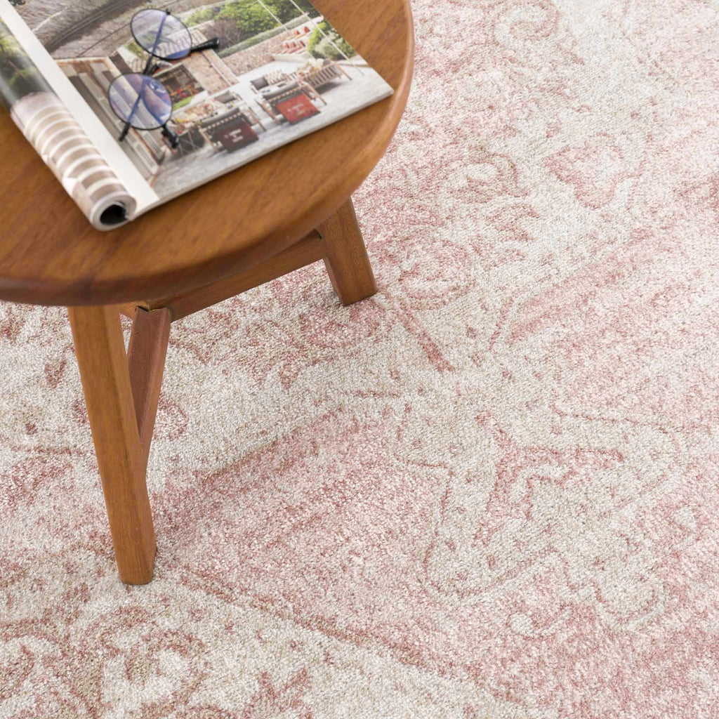 Hauteloom Snead SNEAD Pale Pink Machine Made Polypropylene Rug