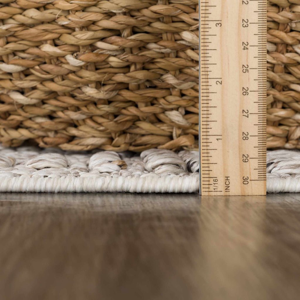 Hauteloom Nyla HSSONYLA8A1 Beige Machine Made Polypropylene Rug