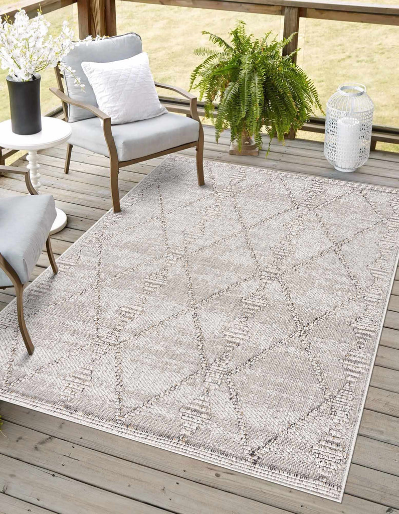 Hauteloom Nyla HSSONYLA8A1 Beige Machine Made Polypropylene Rug