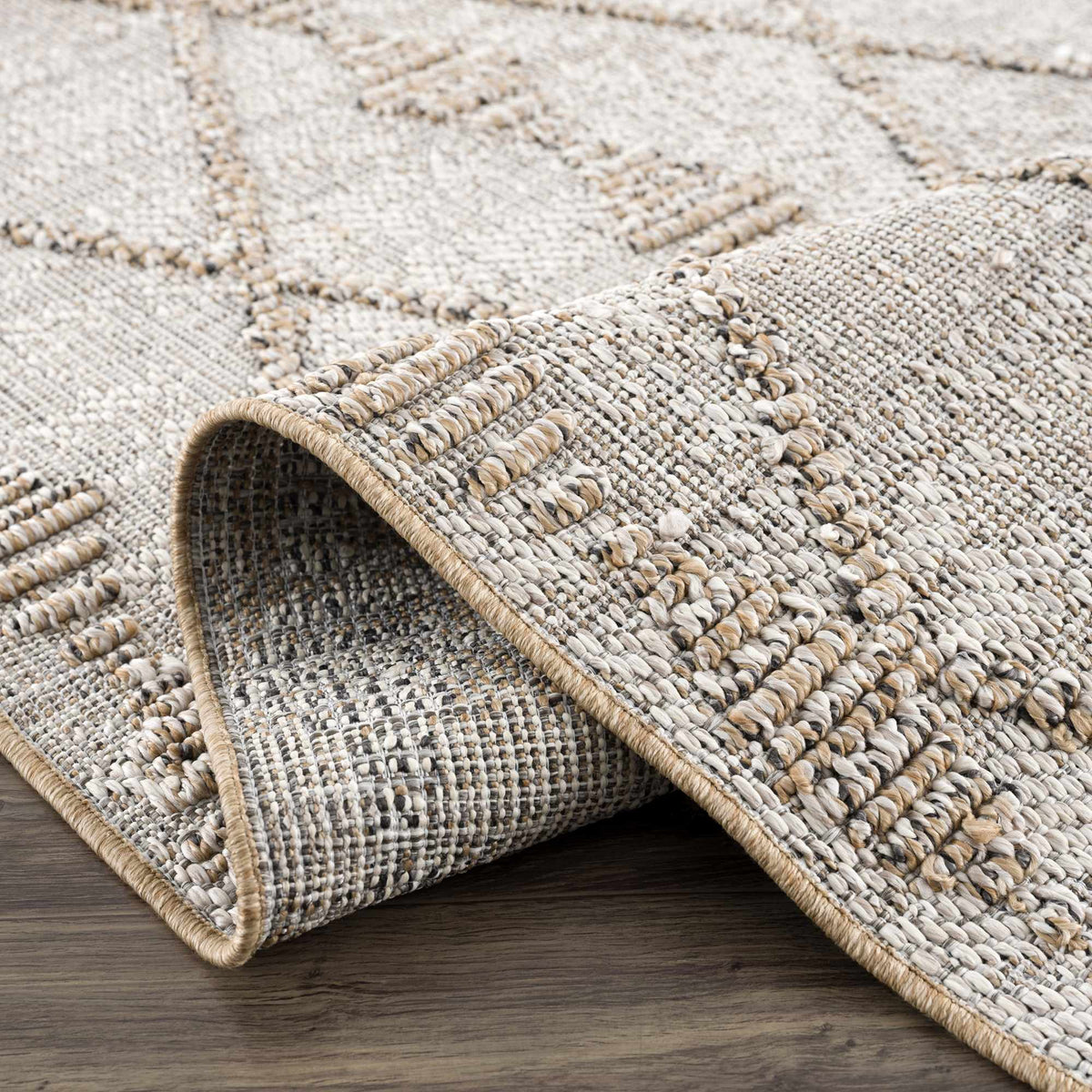 Hauteloom Nyla HSSONYLA8A2 Tan Machine Made Polypropylene Rug