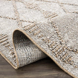 Hauteloom Nyla HSSONYLA8A2 Tan Machine Made Polypropylene Rug