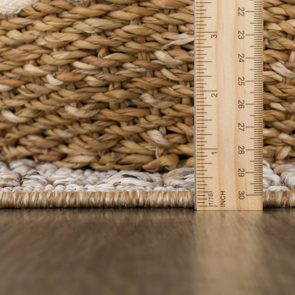 Hauteloom Nyla HSSONYLA8A2 Tan Machine Made Polypropylene Rug