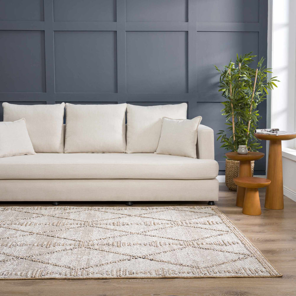 Hauteloom Nyla HSSONYLA8A2 Tan Machine Made Polypropylene Rug