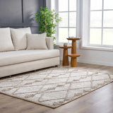 Hauteloom Nyla HSSONYLA8A2 Tan Machine Made Polypropylene Rug