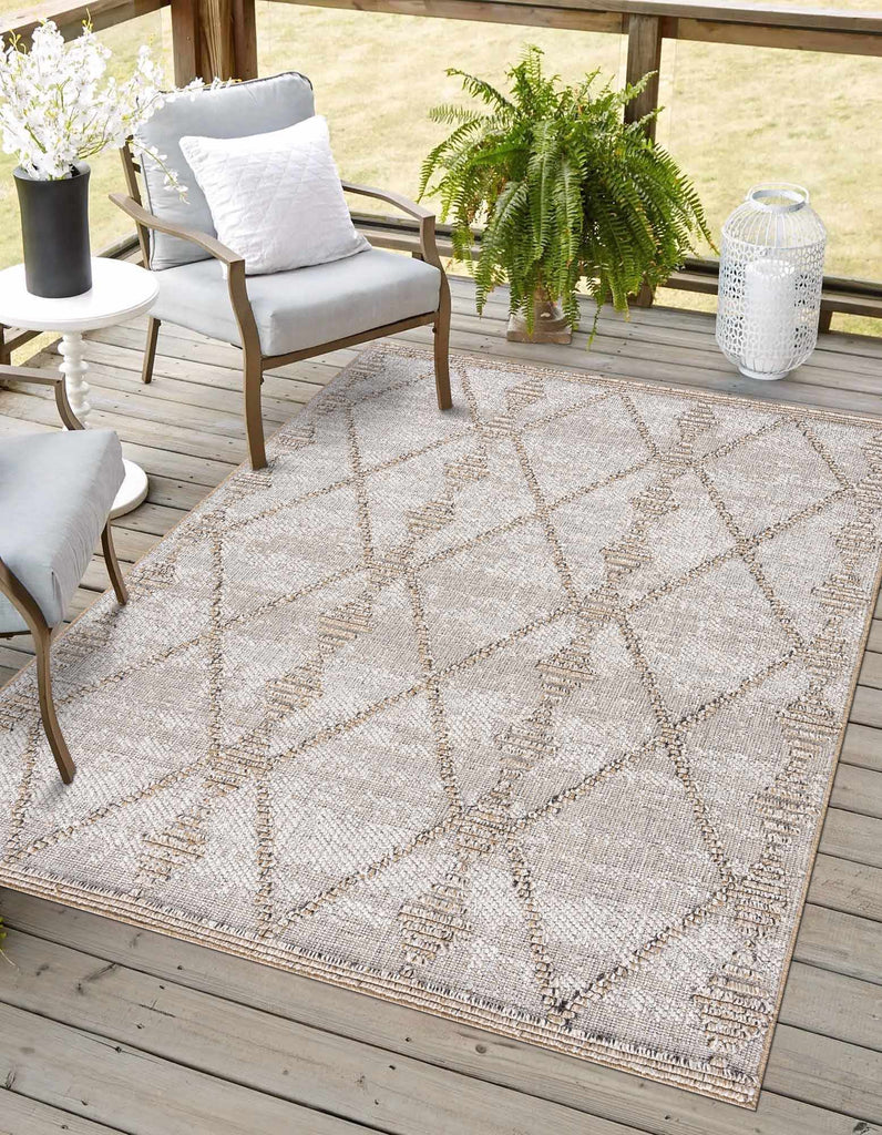 Hauteloom Nyla HSSONYLA8A2 Tan Machine Made Polypropylene Rug