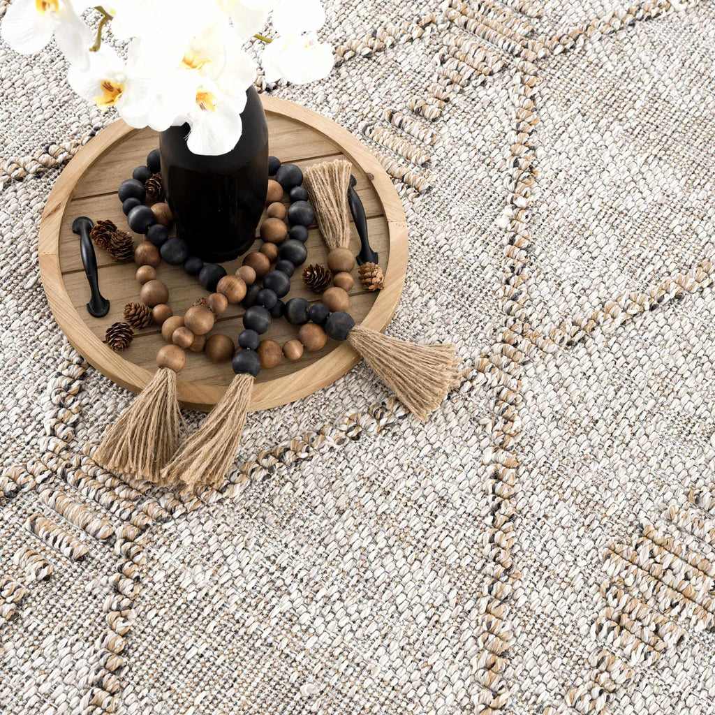 Hauteloom Nyla HSSONYLA8A2 Tan Machine Made Polypropylene Rug