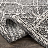 Hauteloom Limited Edition HSSODIAH8A1 Black Machine Made Polypropylene Rug