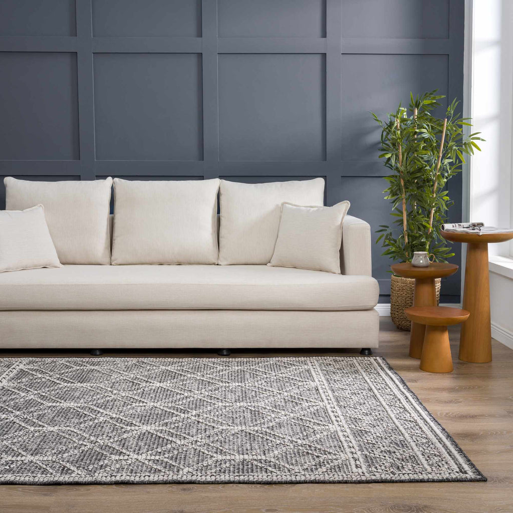 Hauteloom Limited Edition HSSODIAH8A1 Black Machine Made Polypropylene Rug