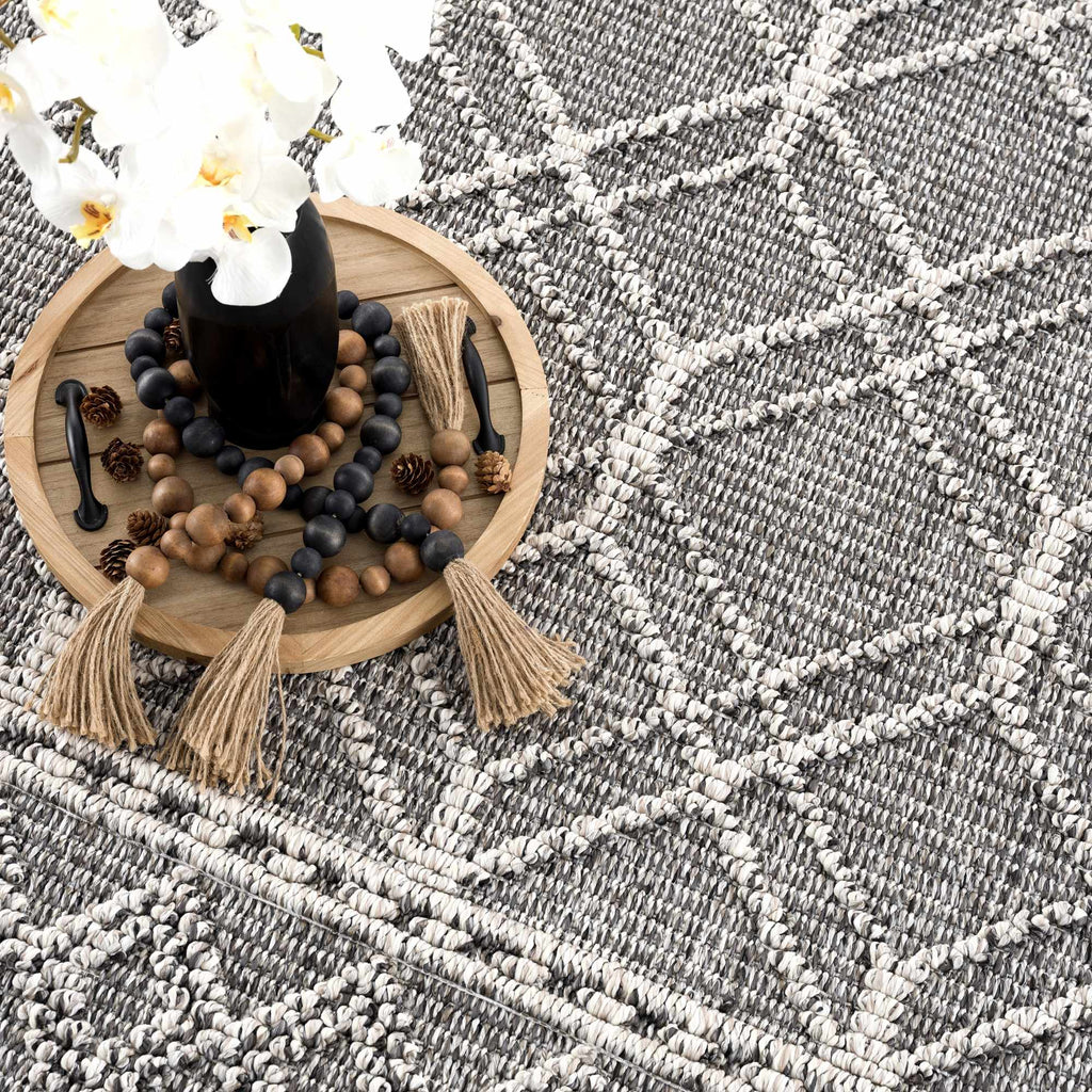 Hauteloom Limited Edition HSSODIAH8A1 Black Machine Made Polypropylene Rug
