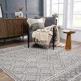 Hauteloom Diah HSSODIAH8A2 Beige Machine Made Polypropylene Rug