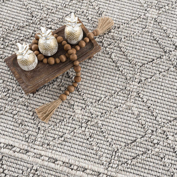 Hauteloom Diah HSSODIAH8A2 Beige Machine Made Polypropylene Rug