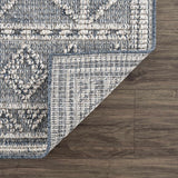 Hauteloom Limited Edition HSSODIAH8A3 Slate Blue Machine Made Polypropylene Rug