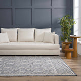 Hauteloom Limited Edition HSSODIAH8A3 Slate Blue Machine Made Polypropylene Rug