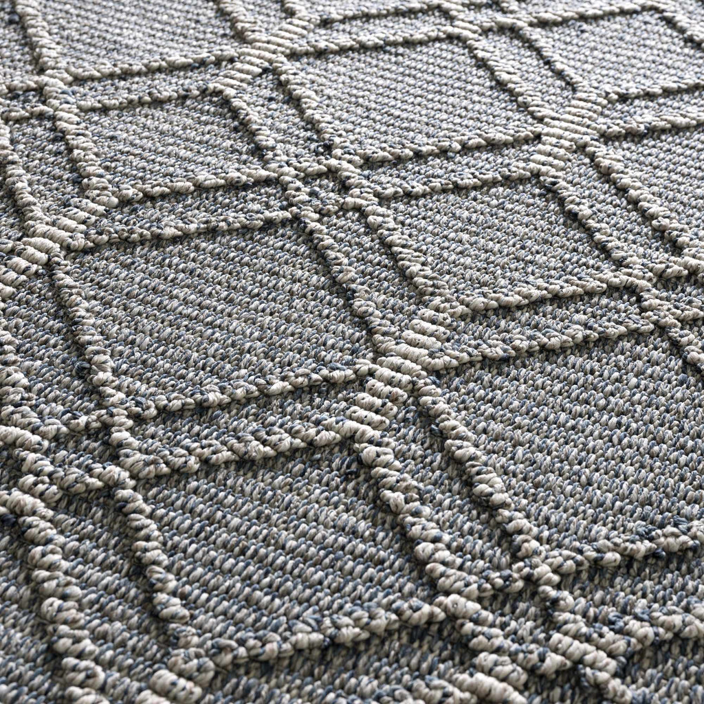 Hauteloom Limited Edition HSSODIAH8A3 Slate Blue Machine Made Polypropylene Rug
