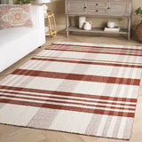 safavieh clearance striped kilim stk902p rust rug