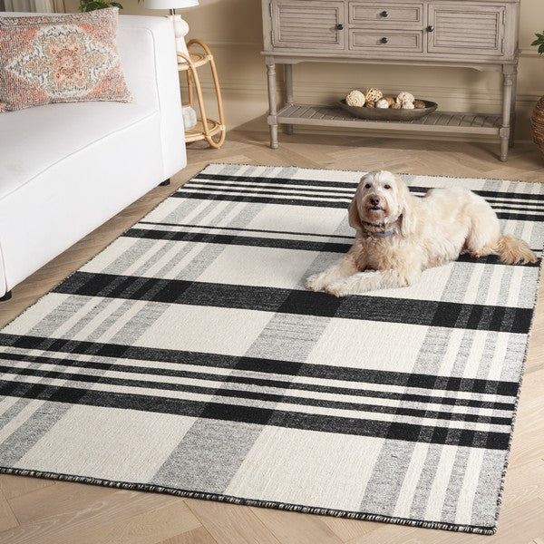 safavieh clearance striped kilim stk902z black rug
