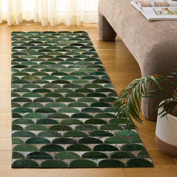 safavieh clearance studio leather stl102y green rug