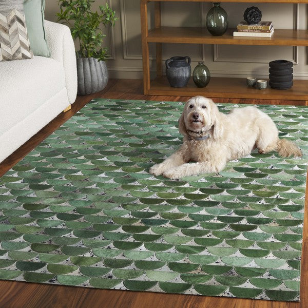 safavieh clearance studio leather stl102y green rug
