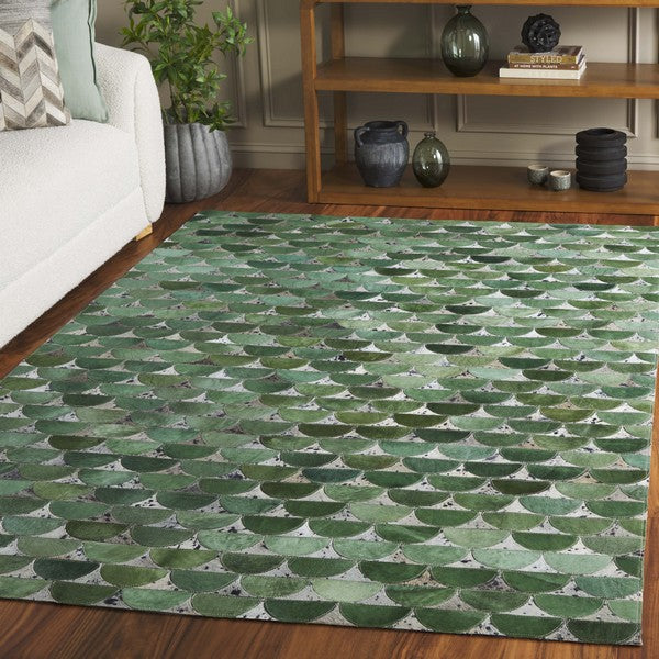 safavieh clearance studio leather stl102y green rug