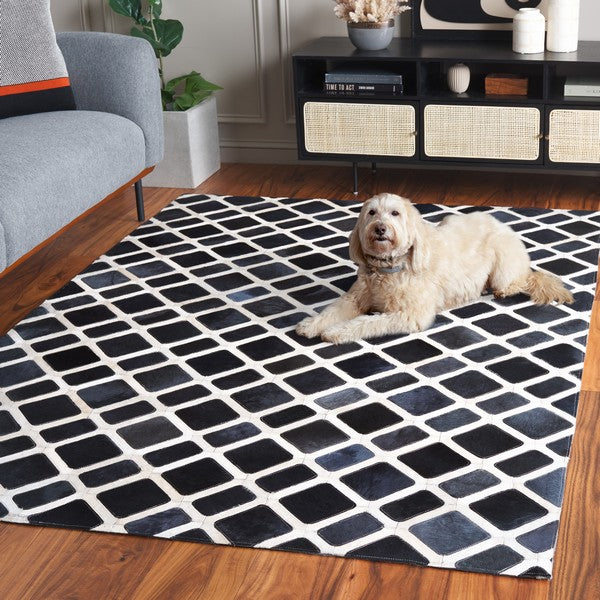 safavieh clearance studio leather stl103z black rug