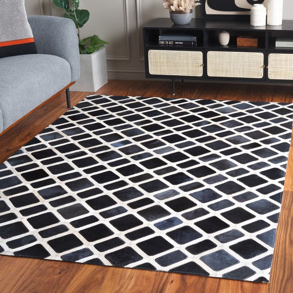 safavieh clearance studio leather stl103z black rug