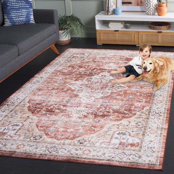 Safavieh Clearance Santa Monica STM556Q Rust Rug