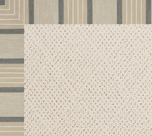 Capel Custom Creative Concepts 1993 Border 1993 White Wicker Rug