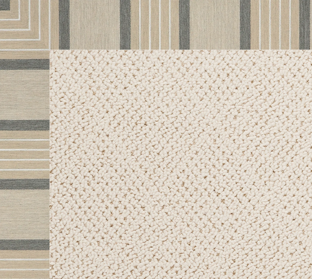 Capel Custom Creative Concepts 1993 Border 1993 White Wicker Rug
