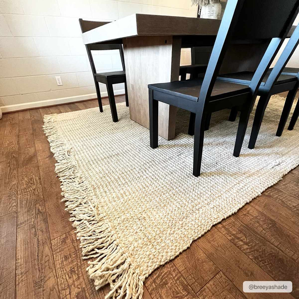 Hauteloom Senneterre SENN Cream Woven/Flatwoven Jute Rug